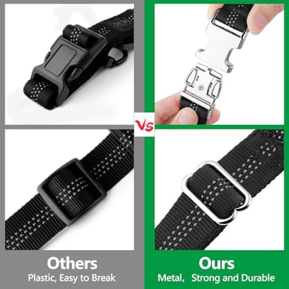 Plutus Pet Dog Seat Belt for Car Headrest, Reflective with Elastic Bungee - Image 4