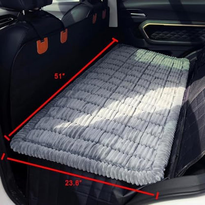 Dog Bed for Car Back Seat Non-Slip, Backseat Dog Bed Mat for Backseat Extenders, Pet Car Blanket Seat Cover for SUVs Trucks Sedans, Soft Machine Washable Travel Dog Bed (51" x 23.5") - Image 2