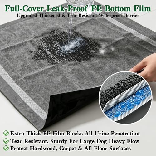 Charcoal Dog Pee Pads Extra Large 30“x36”, Holds 10 Cups 40ct - Image 4