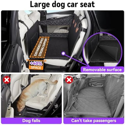 TKYZ Dog Car Seats for Large Medium Dogs Car Seat Cover,Puppy Pet Carseats(Black, Large Dog) - Image 2