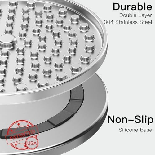 Feedoo Double Wall Stainless Steel Lick Mat for Dogs & Cats, Chew Proof Slow Feeder for Anxiety Relief & Puppy Enrichment, Non-Slip, Whisker Friendly, Dishwasher Safe Licking Pad [1Pack] - Image 2