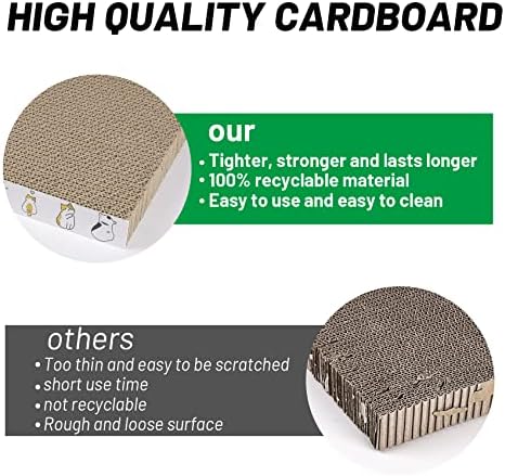 PatiencET Cat Scratcher Cardboard 3 PCS with Catnips - Image 4