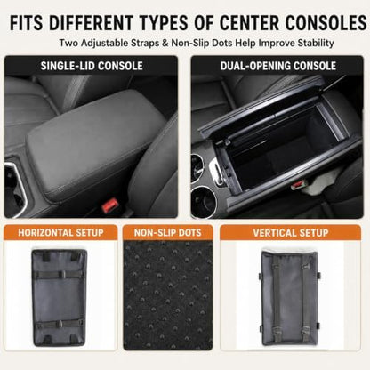 Center Console Dog Car Seat, Foldable Armrest Booster Seat for Small Dogs - Image 4
