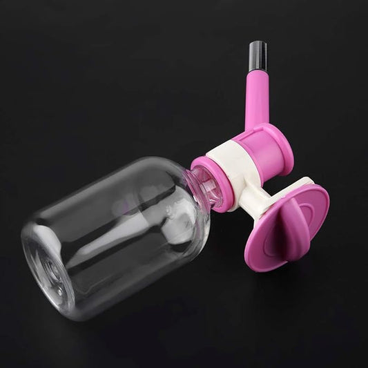 Dog Water Bottle, Portable Pet Hanging Drinking Bottle Water Dispenser Cat Water Bottle Dog Water Dispenser Plastic + Stainless Steel for Dogs, Cats, Rabbits, Hamsters