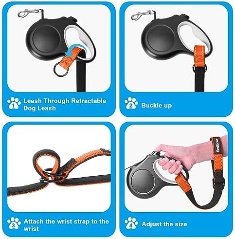 PetBonus Short Dog Leash, Safety Wrist Strap for Dog Retractable Leash - Image 5