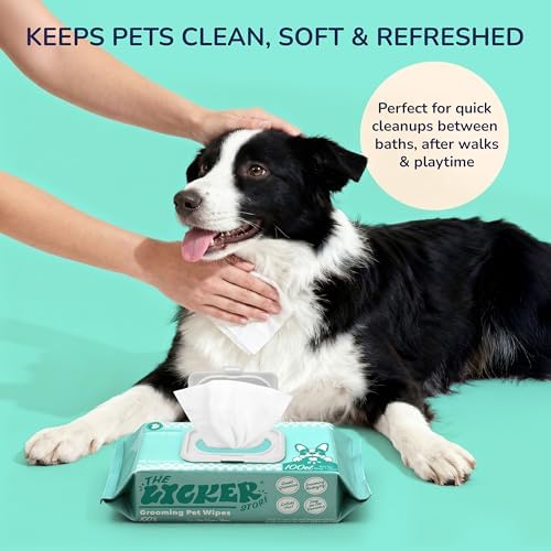 PWP1001A Biodegradable Dog Wipes for Grooming Paws and Body, Hypoallergenic Pet Wipes with Aloe Vera, Chamomile & Coconut Oil, Gentle Cleansing and Deodorizing, 100 Count - Image 6