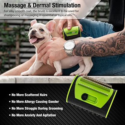 King Kanine Mini King Komb Pet Grooming Brush, Self Cleaning Deshedding | Multi-Use Tool for Cats & Kittens of All Life Stages | Mini Brush Pet for Grooming and Loose Hair | Perfect for Small Coats - Image 5