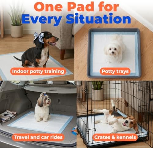 Best Pet Supplies Dog Training Puppy Pee Pads - Blue, 100 Count - Image 6