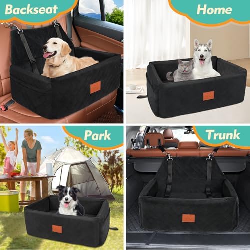 NEEZUKAR Dog Car Seat for Large Medium Size Dogs, Pet Car Seat Under 55 lbs - Image 6