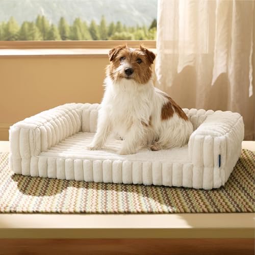 Bedsure ComfyFleece™ Memory Foam Orthopedic Dog Beds Medium Size Dog 30" by BEDSURE