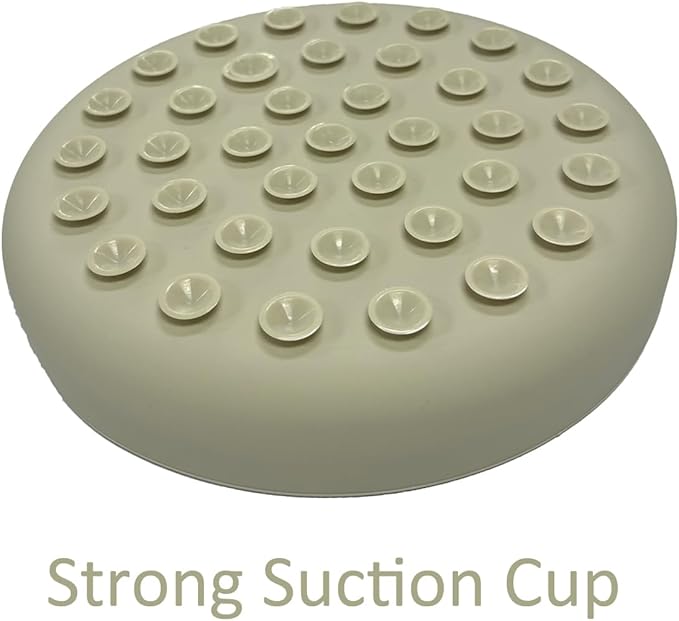 Slow Feeder Bowls for Dogs and Cats, 7.9inch Slow Down Bowl with Suction Cups, Puzzle Pet Bowls Non-Slip Design Dishwasher Microwave Safe (Beige)