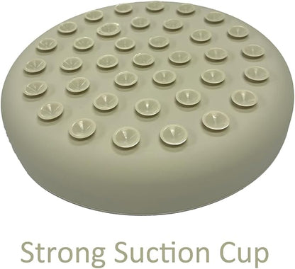 Slow Feeder Bowls for Dogs and Cats, 7.9inch Slow Down Bowl with Suction Cups, Puzzle Pet Bowls Non-Slip Design Dishwasher Microwave Safe (Beige)