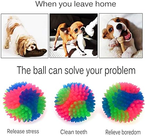 2Pcs Dog Balls,2inch Light Up Dog Balls,Flashing Elastic Ball,Glowing Interactive Led Pet Toys for Puppy Small Medium Dogs Cats - Image 4