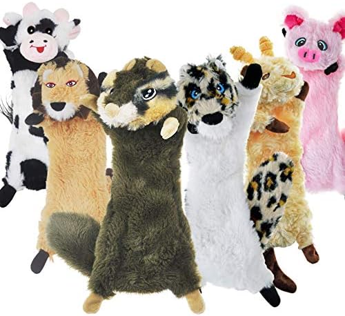 SHARLOVY Dog Squeaky Toy No Stuffing 6 Pack, Dog Toys Crinkle for Puppy by SHARLOVY