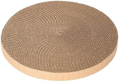 Round cat Scratcher Refill, 10 inch Diameter, 7/8 inch Thickness Scratcher Replacement Pads, Scratching Board Circle, Scratch pad, scratchers for Indoor Cats (1pcs) by Unknown
