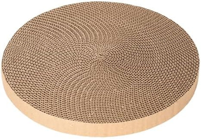 Round cat Scratcher Refill, 10 inch Diameter, 7/8 inch Thickness Scratcher Replacement Pads, Scratching Board Circle, Scratch pad, scratchers for Indoor Cats (1pcs) by Unknown