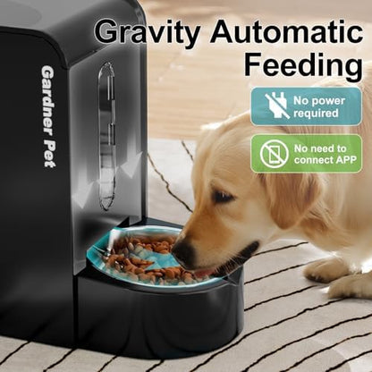 Gravity Automatic Cat Feeder, Water & Food Dispenser Set, Stainless Bowls - Image 3