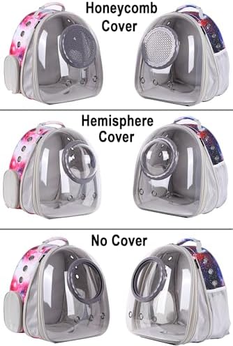 Pet Carrier Backpack for Large Cats and Small Dogs up to 20 Pounds, Space Capsule Astronaut Clear Bubble Backpack for Travel Hiking Camping Cat Carry Transport Book Bag (Galaxy Blue, Front Extension) - Image 5