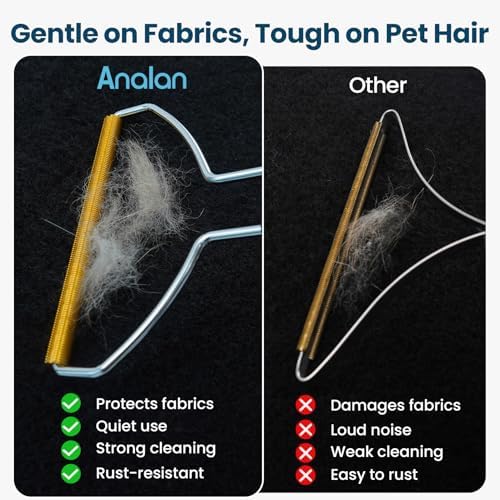 Analan 3 in 1 Pet Grooming & Hair Removal Kit (Sky Blue) - Image 6