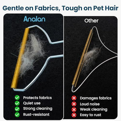 Analan 3 in 1 Pet Grooming & Hair Removal Kit (Sky Blue) - Image 6