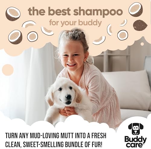 2in1 Dog Shampoo & Conditioner by Buddycare | Coconut Scented | with Aloe Vera and Pro Vitamin B5 (33.8oz) - Image 7
