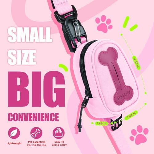 Dog Poop Bag Holder for Various Leashes,Hands Free Dog Bags Holder with Hook loop/Carabiner Clip,Bags Rolls Holder-Large Capacity,Dogs Walking,EXCLUDED - Image 3
