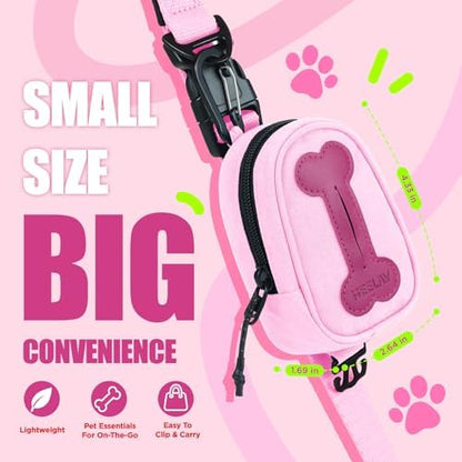 Dog Poop Bag Holder for Various Leashes,Hands Free Dog Bags Holder with Hook loop/Carabiner Clip,Bags Rolls Holder-Large Capacity,Dogs Walking,EXCLUDED - Image 3