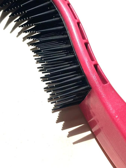 Cat Brush, Pink. Designed for Comfort, Created for Cats and Dogs. Ergonomic shape promotes stress free grooming. Great for long to short haired cats. Made in the USA - Image 3