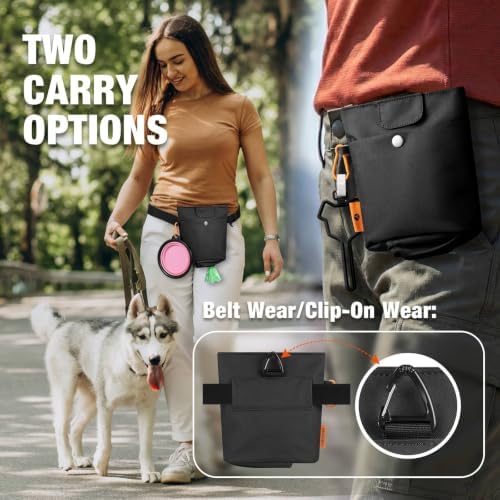 FOREGOER Dog Treat Pouch with Washable Lining, 4 Cup Training Bag Outdoor - Image 2