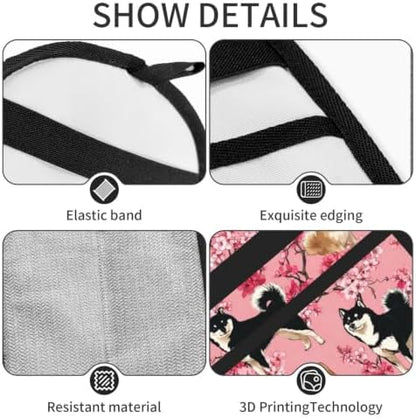 Shiba Inu Dog Cherry Blossom Floral Pet Hair Removal Glove For Cats Dogs - Image 5