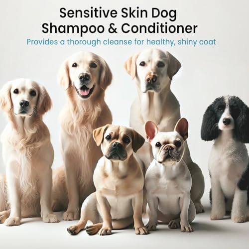 Dog Shampoo and Conditioner Set with Biotin, Rosemary & Lavender (16 fl oz) - Image 5