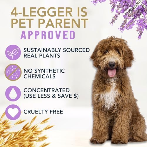 4Legger All Natural Organic Oatmeal Dog Shampoo for Itchy Skin with Aloe, Coconut & Lavender Essential Oil, Hypoallergenic, Moisturizing for Normal, Dry, Itchy, or Sensitive Skin, USA Made, 16 oz - Image 6