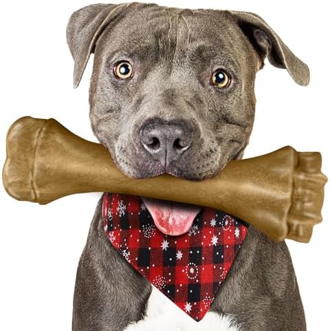 PUPTILY Dog Toys for Aggressive Chewers, Indestructible Bones for Aggressive Chewers, Tough Puppy Chew Toy for Heavy Duty Dogs, Big Dog Teething Toys with Durable Nylon for Large/Medium Breed Puppies by PUPTILYSTROE