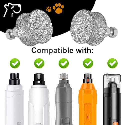 IREDOON Dog Nail Grinder Replacement Head for Most Brands and All Pets 2PCS - Image 2