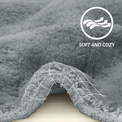 furrybaby Pet Blanket, Soft Warm Sherpa Fleece Bed Blanket for Small Pets - Image 2