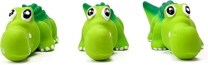 Squeaky Dog Toys for Medium Dogs, Soft Latex Squeaky Dog Ball, Cute Funny Squeak Crocodile Pet Toys