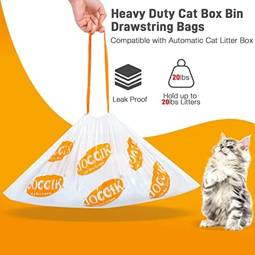 Cat Litter Bags for Automatic Litter Box Liners Compatible with MeoW SC01/C02/LR01, Waste Bags for X & MAX, 22" x 12.8" 100 Count - Image 3