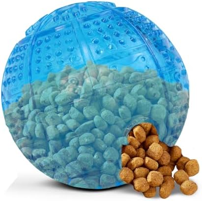 SPOT Dura-Brite Treat Ball - Treat Dispensing Dog Toy Made with Durable TPR Rubber, Interactive Slow Feeder Puzzle Ball, Prevents Boredom and Makes Mealtime Fun - 3in, Assorted Colors - Image 3