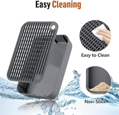 Cat Litter Box Step with Filter Function, Non-Slip Cat Step, Dark Grey - Image 6