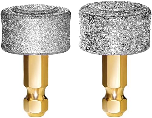LUCKY TAIL - Dog Nail Grinder - Hard & Soft Replacement Heads - Small & Large Dogs - Premium Quality - Diamond Tip Drill Bit - Professional Dog Nail Trimmers - Grooming Tool kit - 2 Pack by LuckyTail