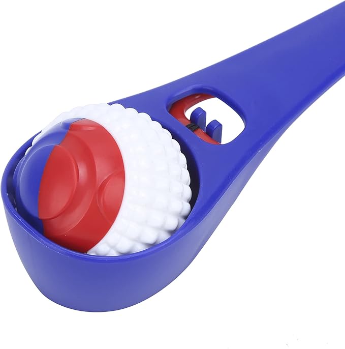 PP Dog Ball Launcher Stick, Interactive Throwing Toy with Retractable Tether for Outdoor Play and Exercise, Extendable Handle Length 19.1 Inches