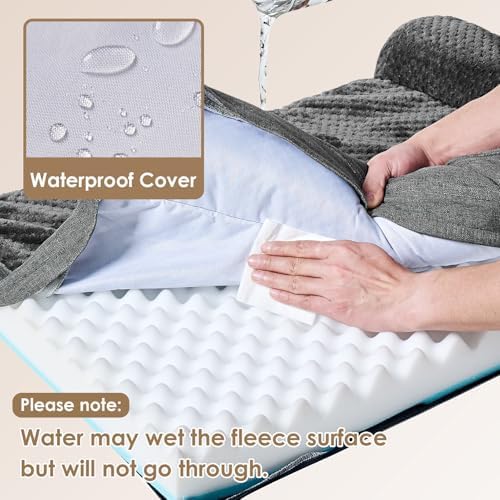 EHEYCIGA Extra Large Dog Bed Othorpedic, Memory Foam XL Dog Bed with Washable Removable Cover, Waterproof Pet Sofa Couch XLarge Size Dogs with Nonskid Bottom, 44x32x6.5, Dark Grey - Image 3