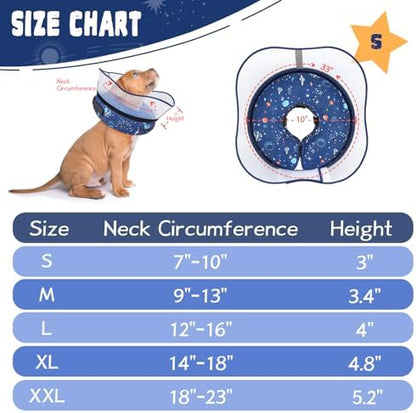 Elevated Inflatable Dog Cone Collar to Stop Licking, Doggie Donut Collar After Surgery, Soft Dog Cone Alternative for Small Medium Large Dogs - Image 6
