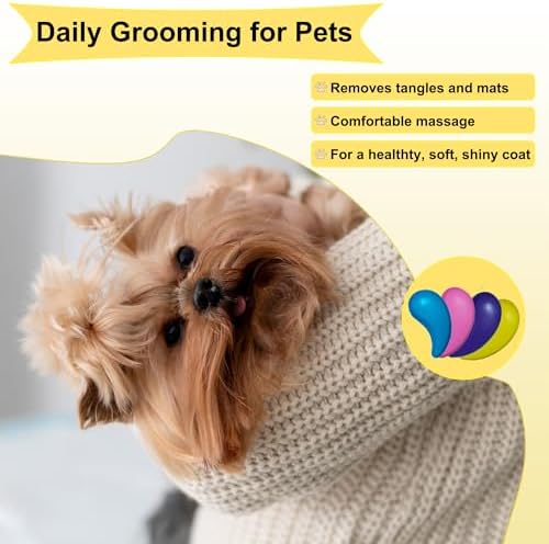 Puppy Brush for Small Dogs - Soft Dog Brush （Yellow） - Image 7