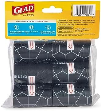 Glad Waste Bags, 90 Count, Fresh Scent, Extra Large | Heavy Duty | For Dogs | Refill Rolls - Image 3