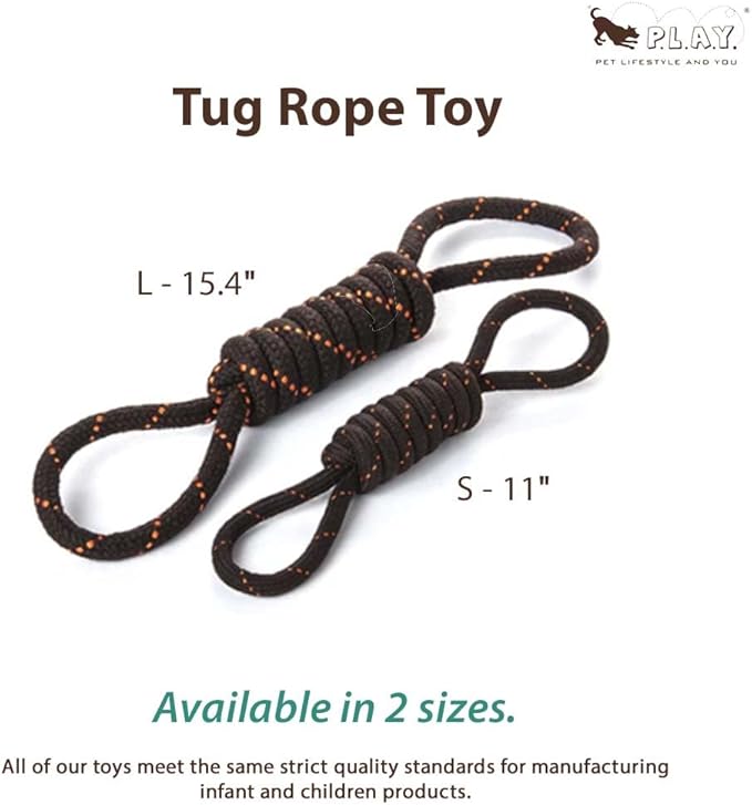 P.L.A.Y. Outdoor Dog Toy - Scout & About Tug Rope Chew Toy, Great for Puppies Dogs - Durable, Good for Agility Training, Tugging (Large)