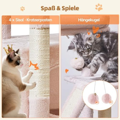 Taoqimiao Cat Tree, 38.5In Cat Tower for Indoor Cats, Suitable for Kittens - Image 5