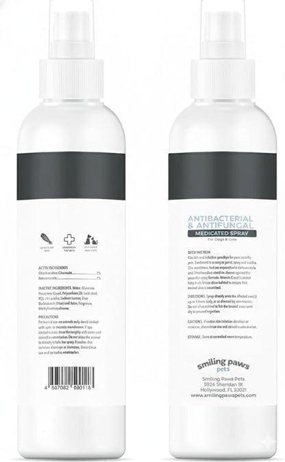 Smiling Paws Pets Advanced Spray for Cats & Dogs Spray 8oz 2 Pack