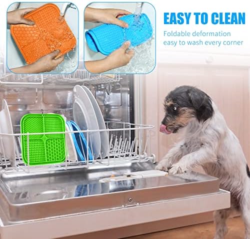 Honomastry Lick Mat for Dogs, Premium Lick Pad with Suction Cups for Dog Anxiety Relief, Slow Feeder Dog Bowls, Bathing, Grooming and Training. - Image 6
