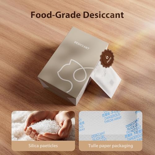 6 Packs Pet Food Desiccant Bag, Replacement Desiccant for Automatic Pet Feeder, Moisture Absorbing Pack for Cat Dry Food Storage, Helps Keep Food Fresh & Dry, Recommended Monthly Replacement - Image 3